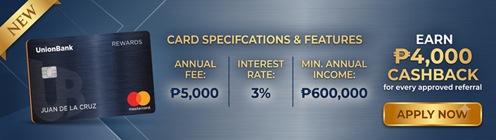 Apply for UnionBank Rewards Credit Card - Earn Cashback